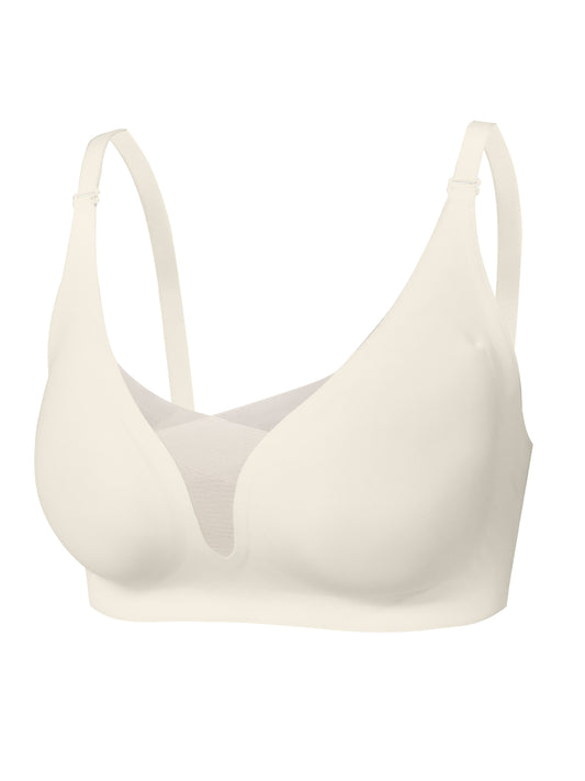 White bra on a white background