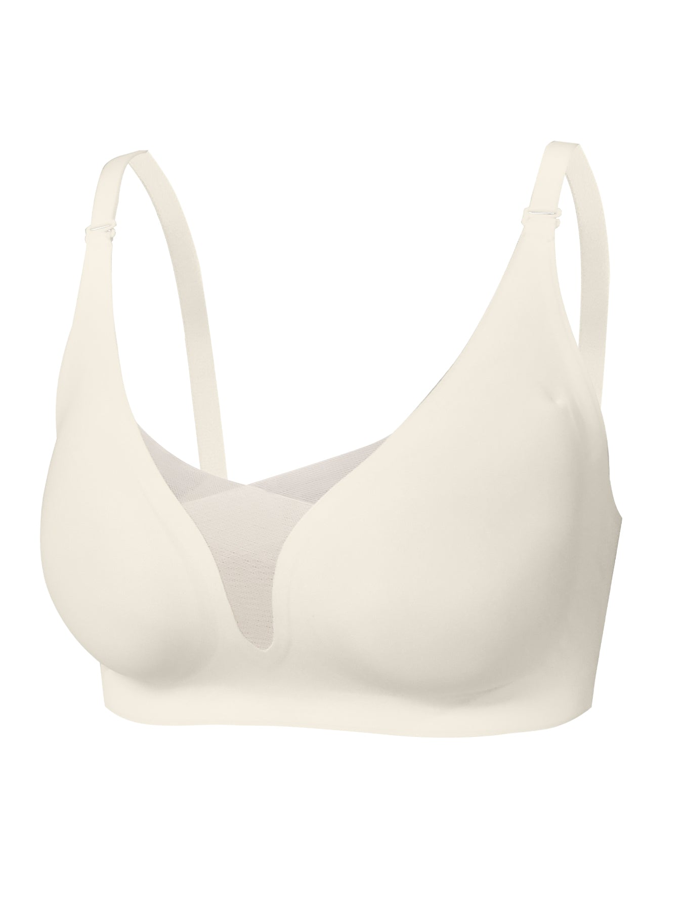 White bra on a white background