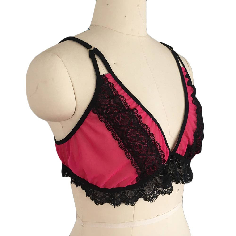 See-through enlarged bra